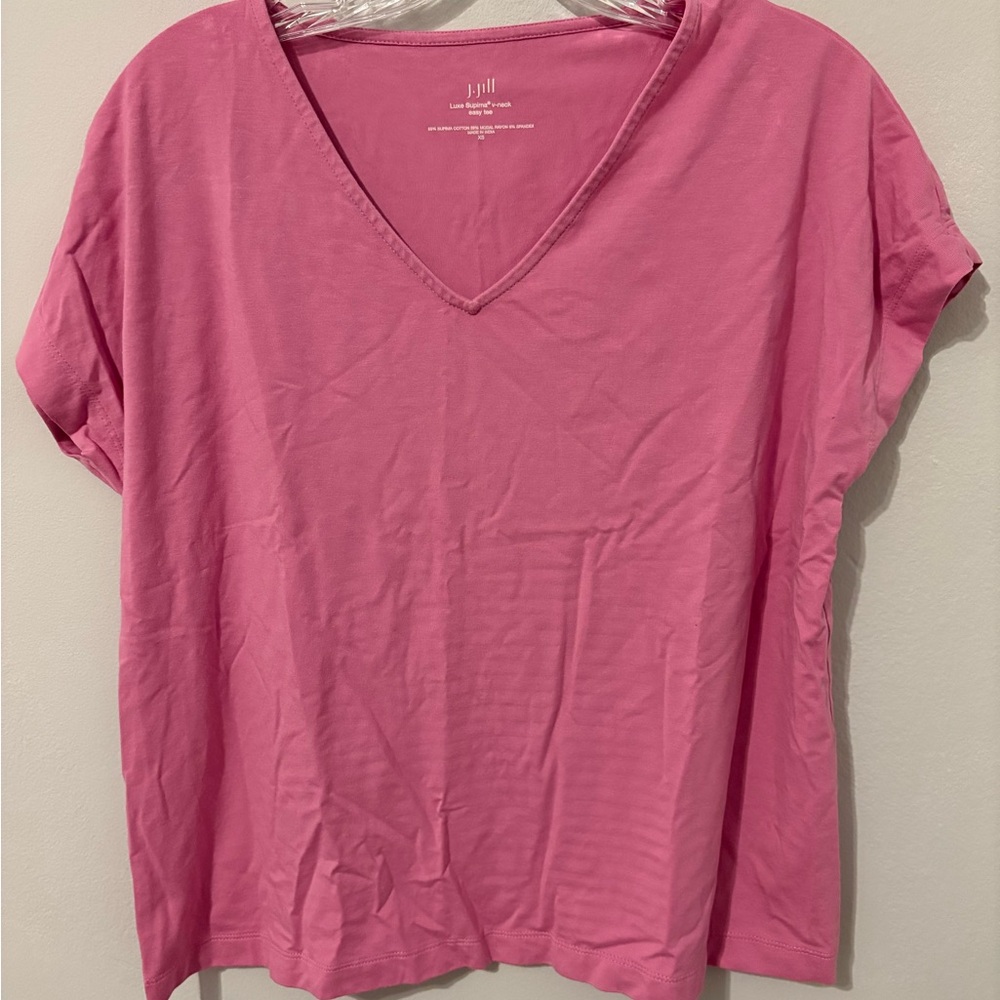 J. Jill Pink V-Neck Women's Top